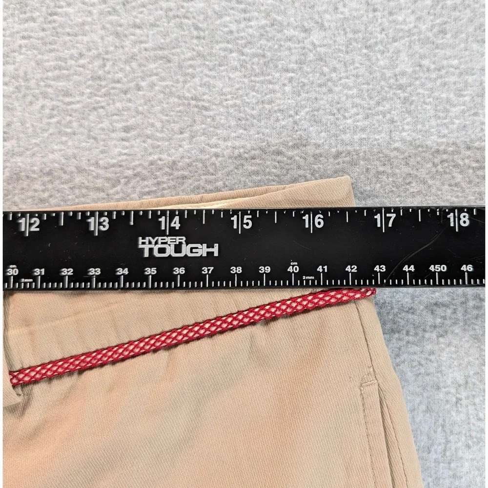Hermes Mens Tan Chino Trousers Rope Detail Flat Front Pant Made in Italy 33x30.5